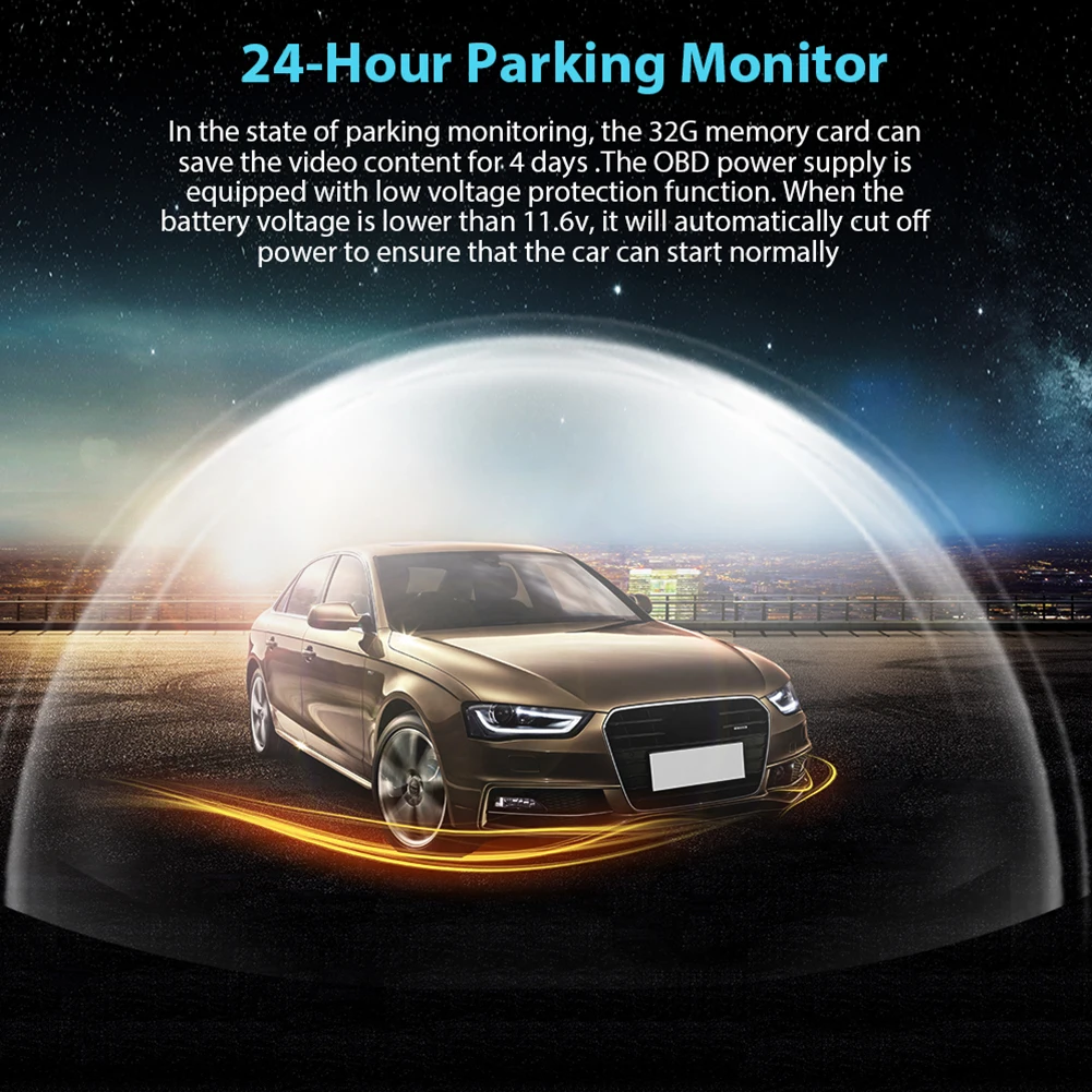 구매 와이파이 연결 대시 캠 V48 V48 프로 풀 HD 1080P 미니 자동차 카메라 DVR 무선 야간 버전 운전 레코더 자동차 카메라 Dashcam