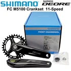 Шатун SHIMANO DEORE FC M5100, кривошипная система M5100 1x11-Speed 11s 11v 32T 175 мм 170 мм 32T 34T, совместима с M7000 BB52