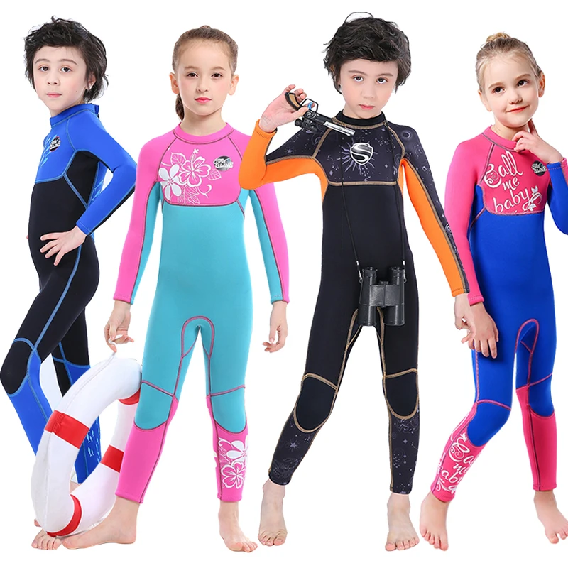 Неопреновый гидрокостюм 2 5 мм/3 мм для детей костюмы дайвинга плотный