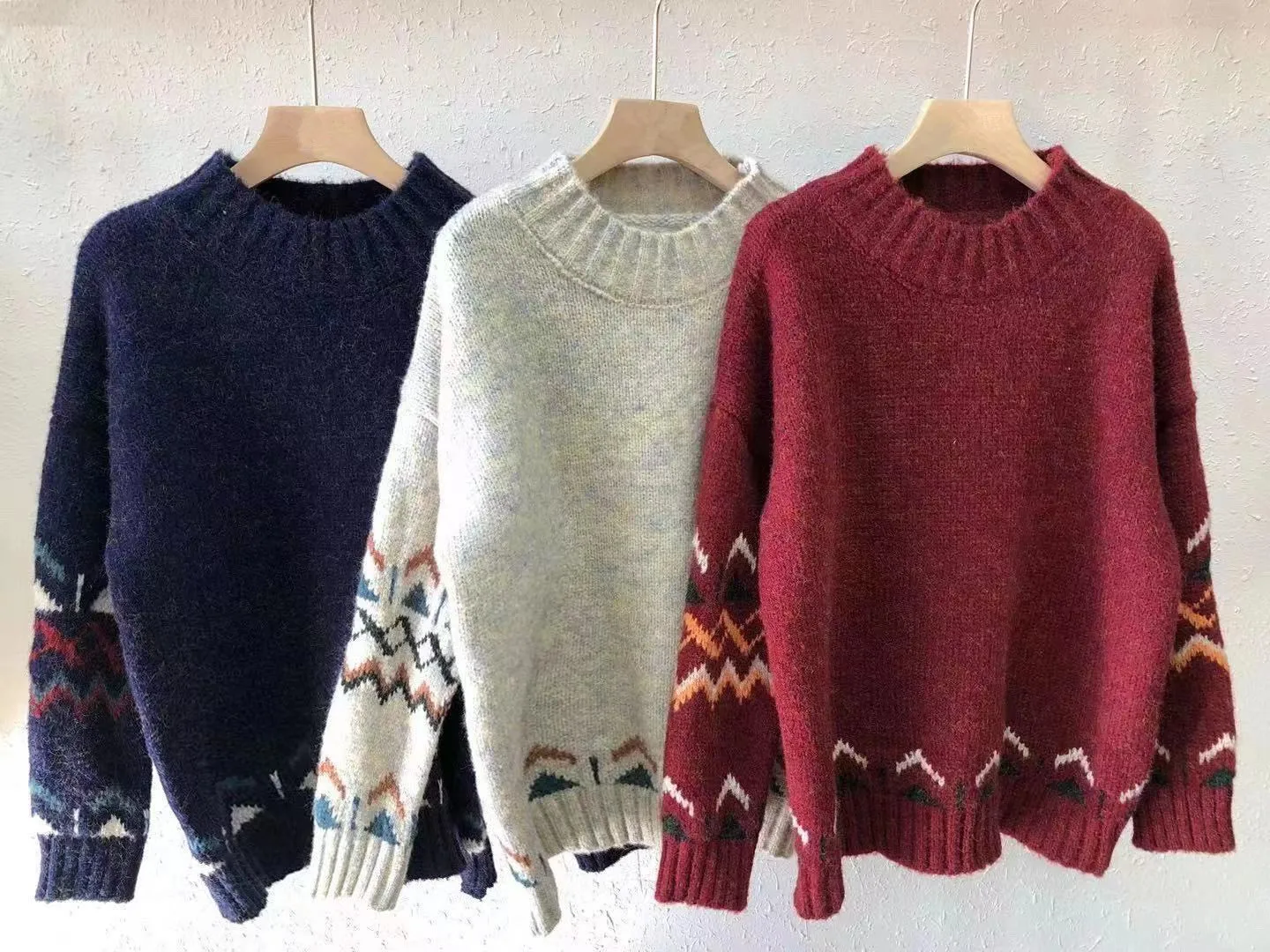 

Pullovers Women Oversize Ulzzang BF Unisex Couples Japanese Solid Knit Sweater Hip Hop Female New Winter Fashion Retro Daily