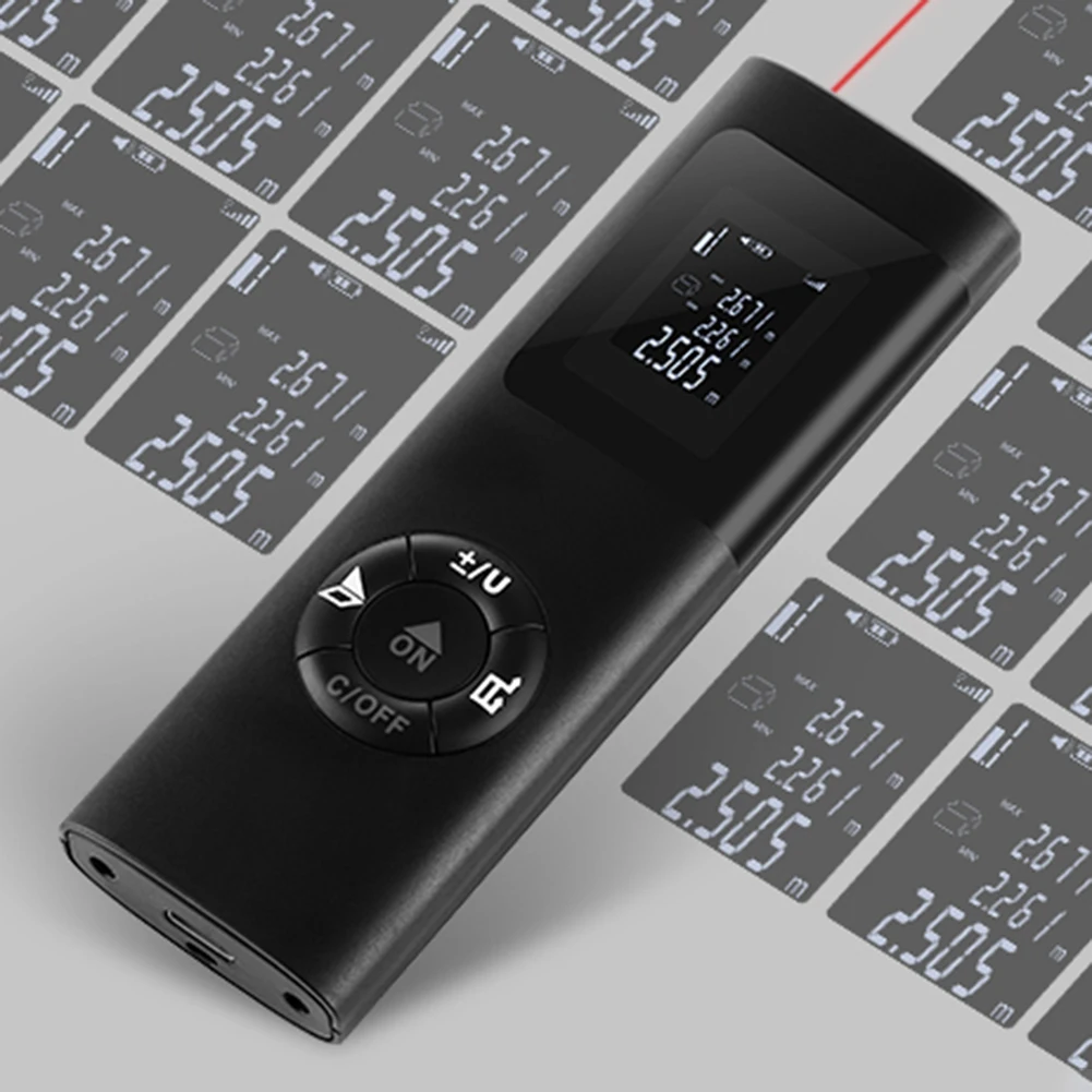 

JQ40 Mini Infrared Rangefinder USB Charging 40m Portable Laser Range Finder Distance Meter Diastimeter Measure