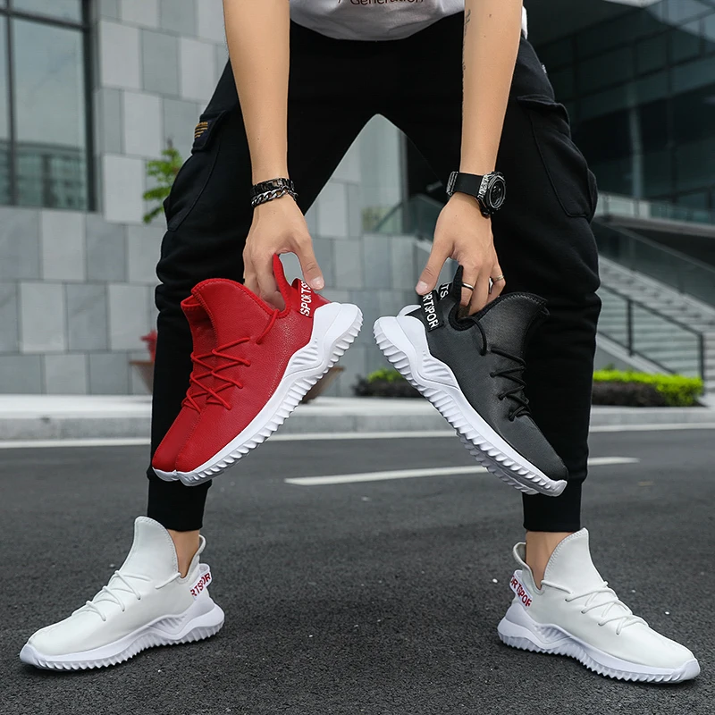 

Lightweight Mens Sneakers Casual Summer Shoes for Men 3 Colors Men's Low Brands Running 2021 Leather Big Size 47 Male Sneakers