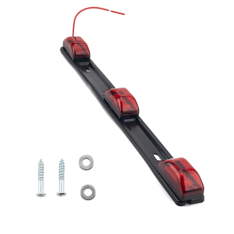 

3-light Trailer Boat Vehicle Tail Light Bar Brake Light Bar Replacement Rear Brake Light Strip Bright LED Lamps