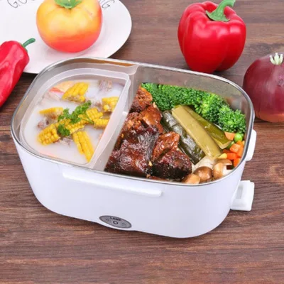 

Portable Electric Lunch Box Car Truck&Home US/EU Plug 12V/24V 110V/220V School Bento Rice Cooker Food Container Warmer CF41