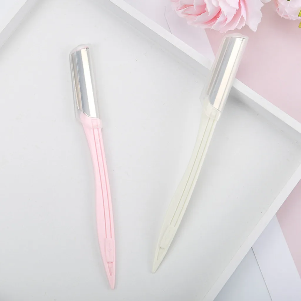 2 шт. на вынос бровей Бритва триммер для обрезки Портативный волосяной покров