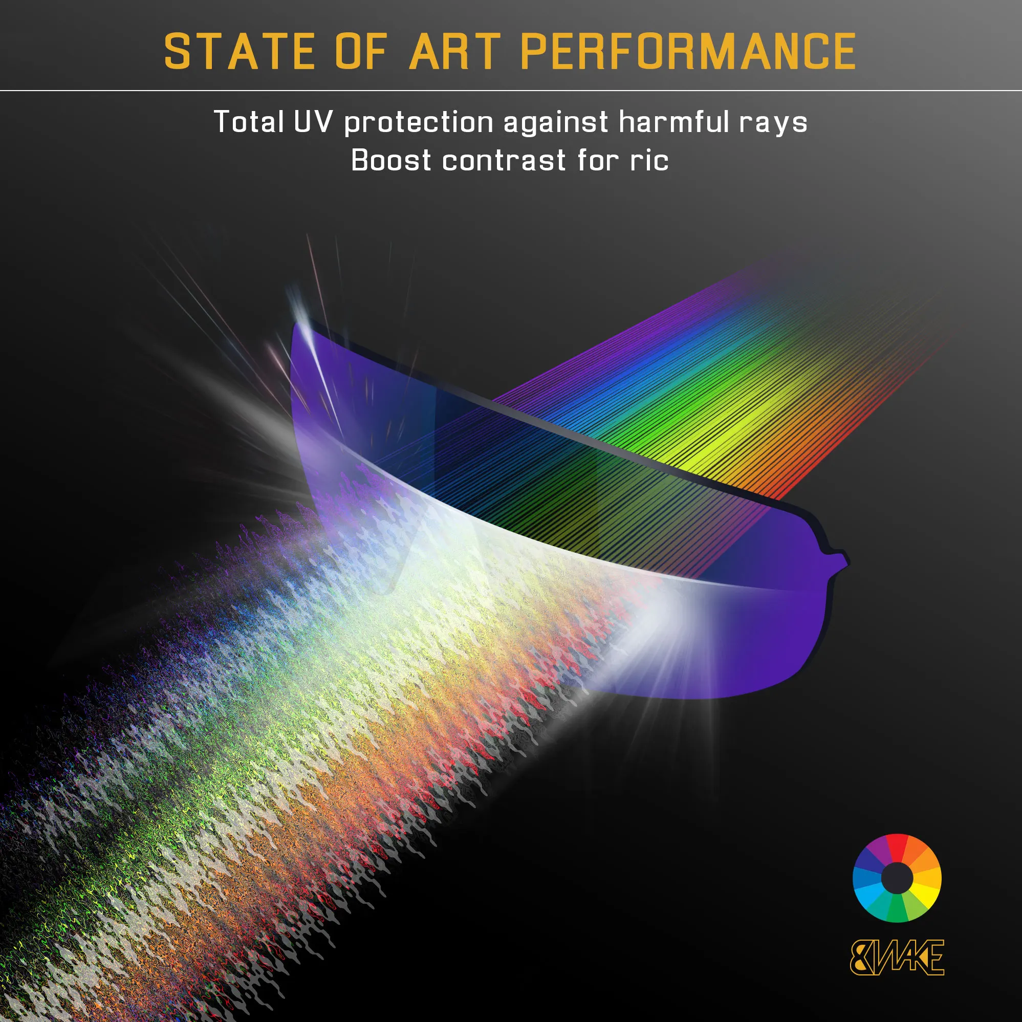 Bwake 2 пары поляризованных сменных линз черного и серебряного цвета для очков Oakley