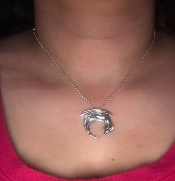 Ожерелье с подвеской Спящий дракон ожерелье средневековое символическое Дракон