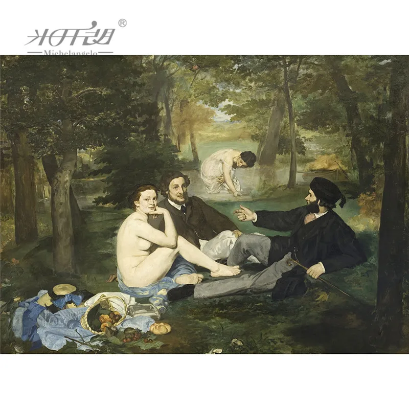 Микеланжело деревянные пазлы 500 1000 1500 2000 шт Edouard Manet ланч на картины с рисунком