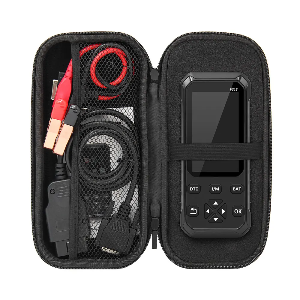 Считыватель кодов V313 сканер для автомобильного аккумулятора 12 В тестер 2 в 1 OBD OBD2