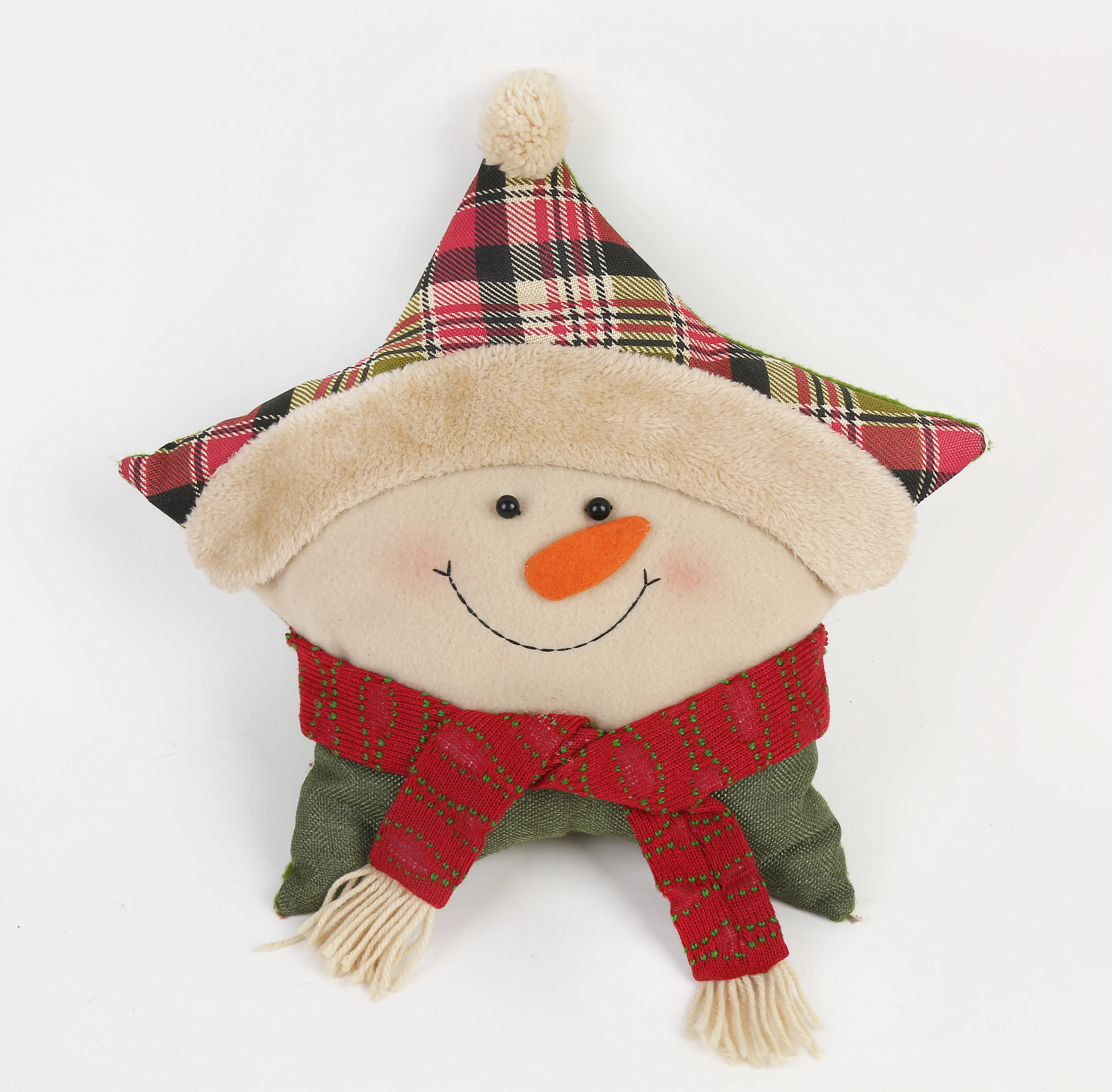 

2020 Hot Sales Christmas Star Pillow Cute Santa Claus Elk For Xmas New Year Home Decorative Casual Pillow