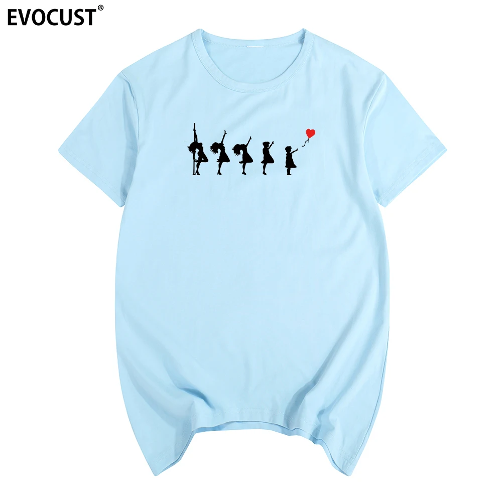 Забавная хлопковая Футболка Бэнкси для девушек панд пистолетов цветов модная