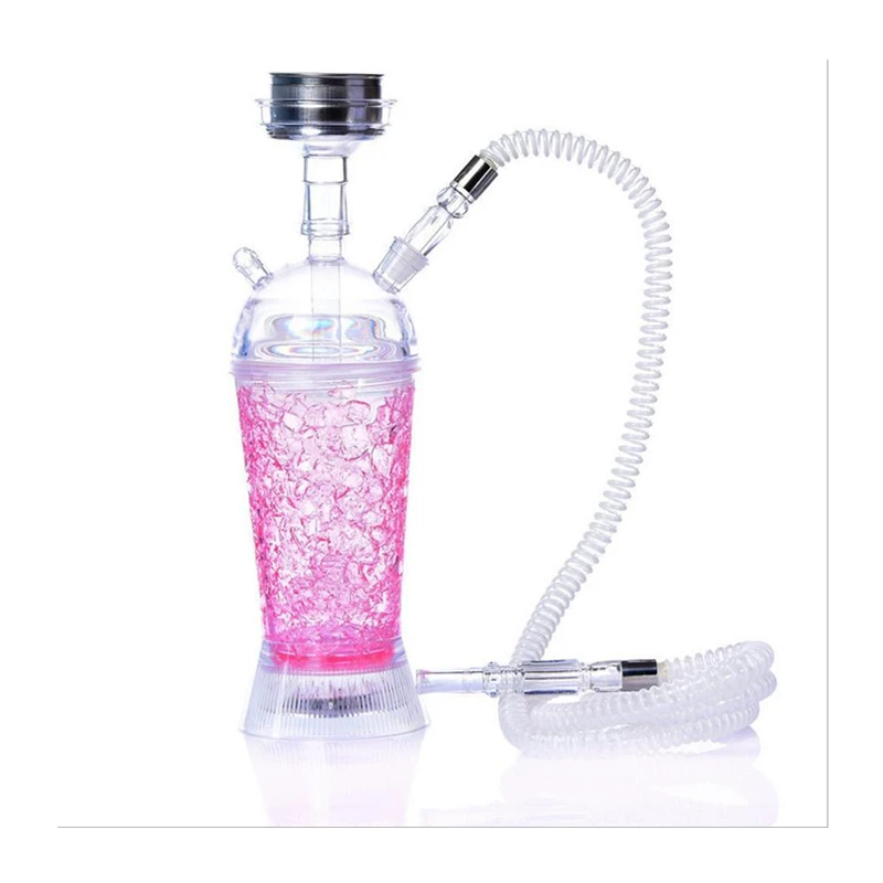 Led 5 цветная акриловая трубка кальян наргиле Completo Chicha кальян арабский кальян набор кальян водяные аксессуары бар домашние Вечерние