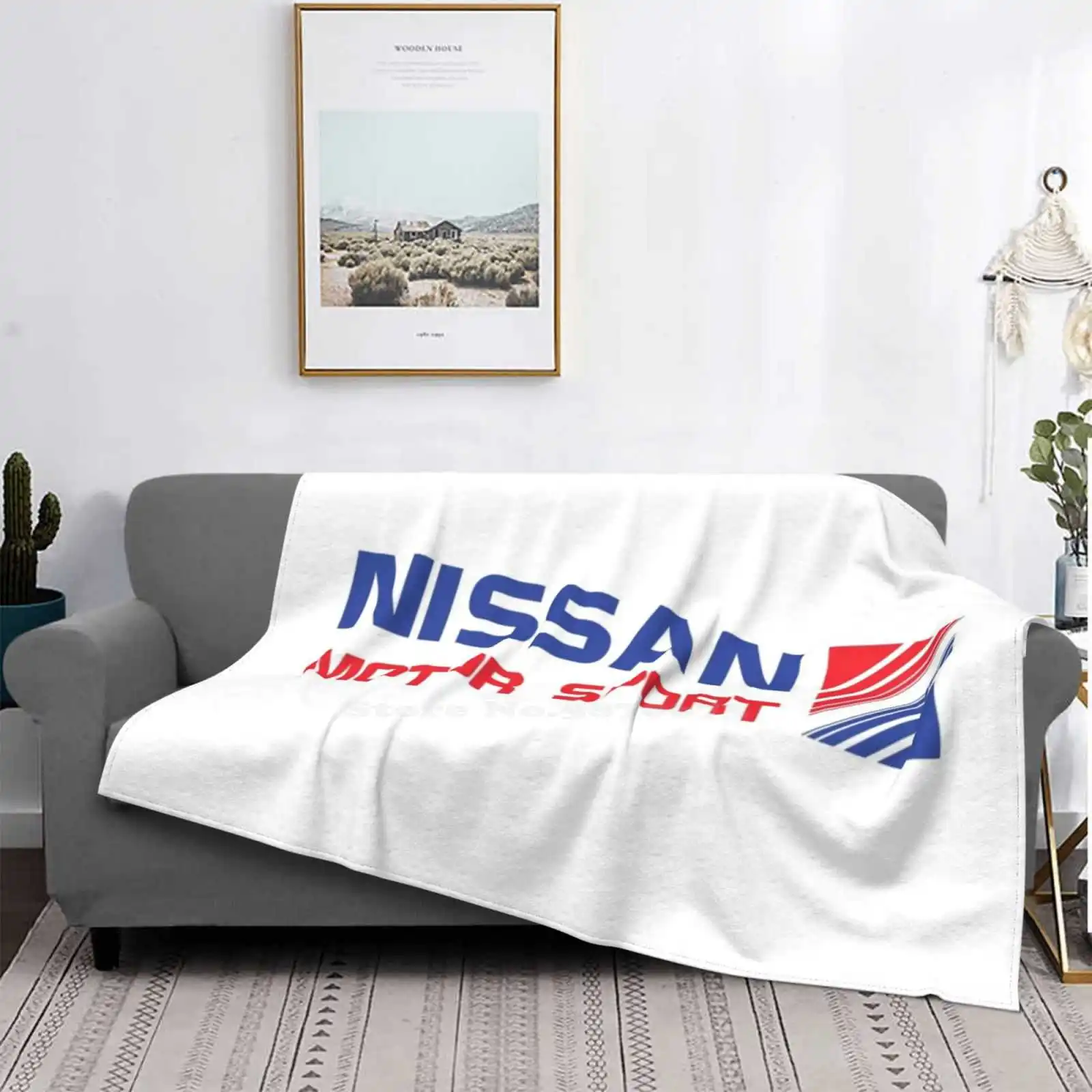 

Nissan Motor Sport Atcc R32 gt-r para el hogar, sofá cama, Camping, coche, avión, manta portátil de viaje, Nissan Nismo V8 Super