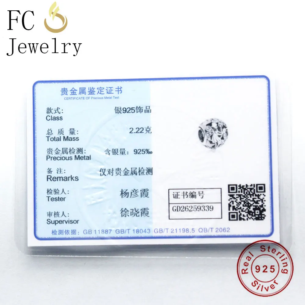 FC ювелирные изделия подходят оригинальные брендовые шармы браслет 925