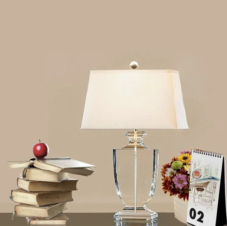 

Modern Simple European-Style Crystal Lamp Bedroom Bedside Lamp Creative Wedding Table Lamp Luxury Living Room Decorative Lamp