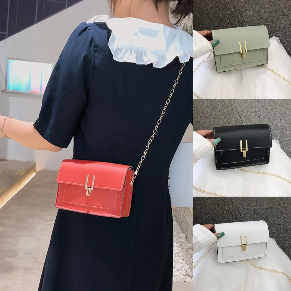 Ladies Hand Bags Shoulder Bags For Women Version Wild Small Square Shoulder Bag Messenger Woman Bag Bolsa Feminina18x6x14cm