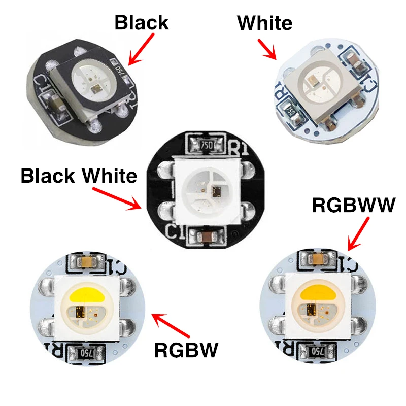 50 шт. DC5V WS2812B SK6812 RGB светодиодный чип с детской платой 5 в WS2812 Smart IC 5050 SMD RGBW подсветка