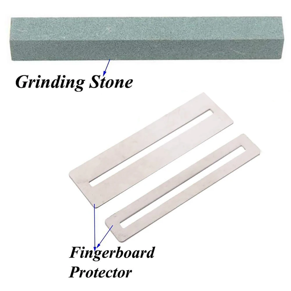 14 шт. гитарные лады Гайка Седло полировки файлы шлифовальные камни губка набор