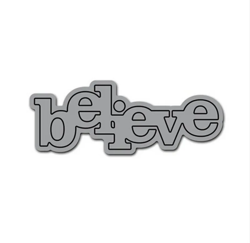 Слова поверить металлический Трафаретный вырубной штамп Трафареты набор сделай