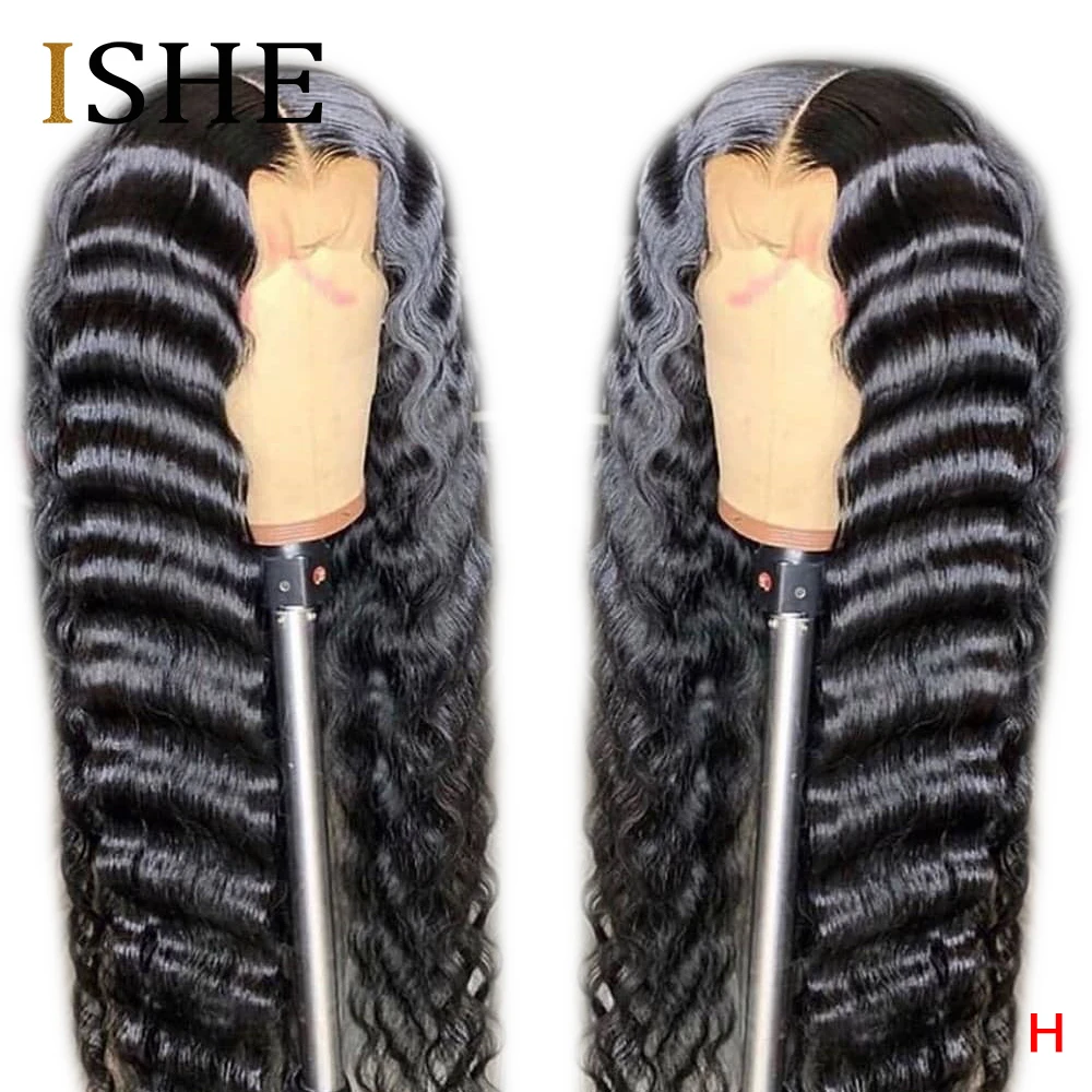 Прозрачные парики на сетке парик с глубокой волной 13x4 из человеческих волос