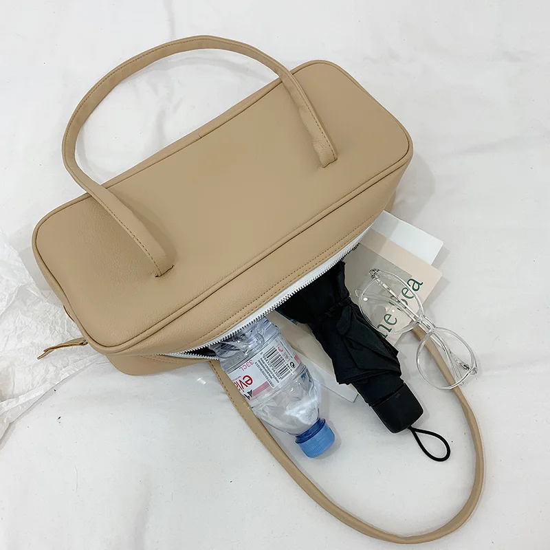 

Solid Simple Women Bags PU Leather Bags For Women 2020 Simple Shoulder Girls Handbags Female Travel Ladies Crossbody Bags