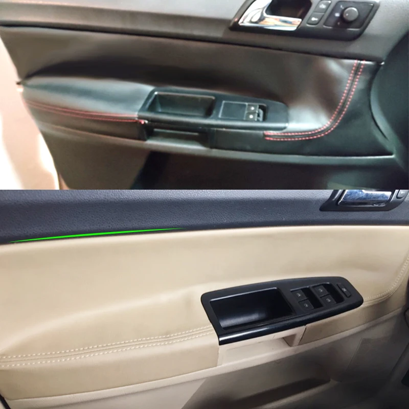 Мягкая кожаная Дверная панель для VW Polo Sedan 2004 2005 2006 2007 2008 2009 2010 2011 Автомобильная