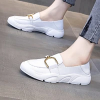 new leather shoes women wear ladies shoes flat moccasin shoes lightweight breathable soft bottom loafers fashion shoess