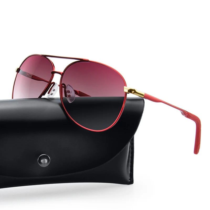 

Pilot Polarized Sunglasses Women Vintage Retro Driving Aviation Sun Glasses Pink Red Sunglass Shades for Women Gafas Del Sol