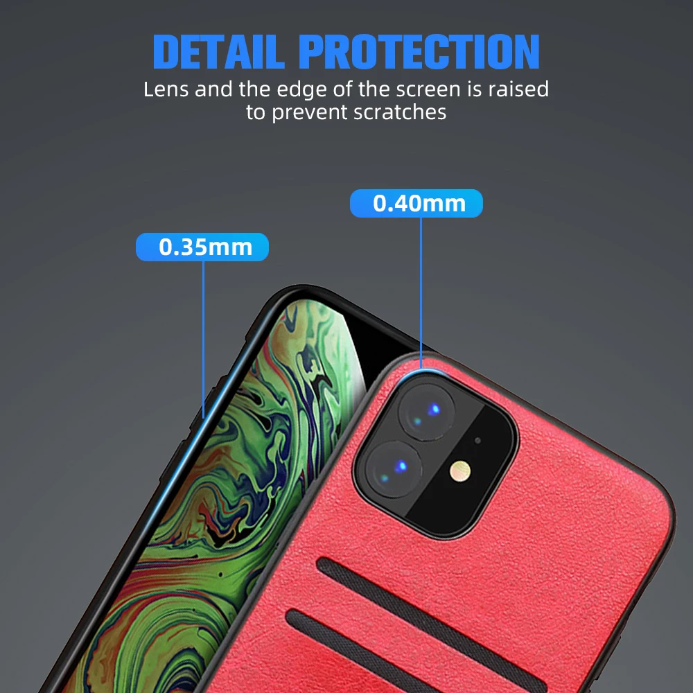 ANMONE Роскошный Ретро Чехол из искусственной кожи для iPhone 11 pro max держатель карт