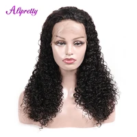 alipretty hd lace human hair wigs pre plucked 134 kinky curly lace frontal human wigs for black women