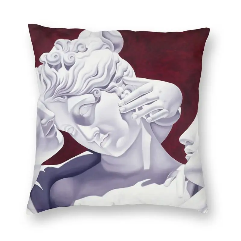 

Catherine Abel Three Graces Neo Classical Gesture Cushion Cover Sofa Living Room Sculpture Art Square Throw Pillow Case 45x45