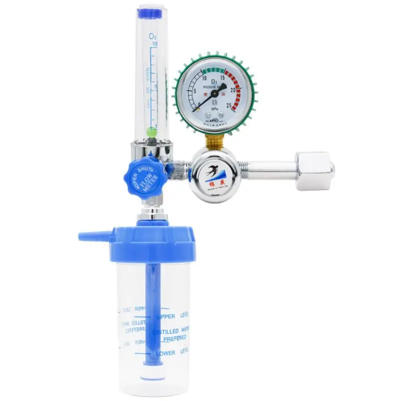 

Oxygen Regulator Inhalator Pressure Gauge Flow Meter for inhalation Pressure Reducing Valve G5/8" Gas Reducing Valve