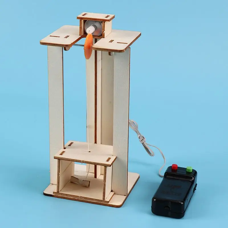 

Электрическая подъемная лебедка подъема модель научный эксперимент поделки из дерева для электрического подъемного Детские игрушки ребен...