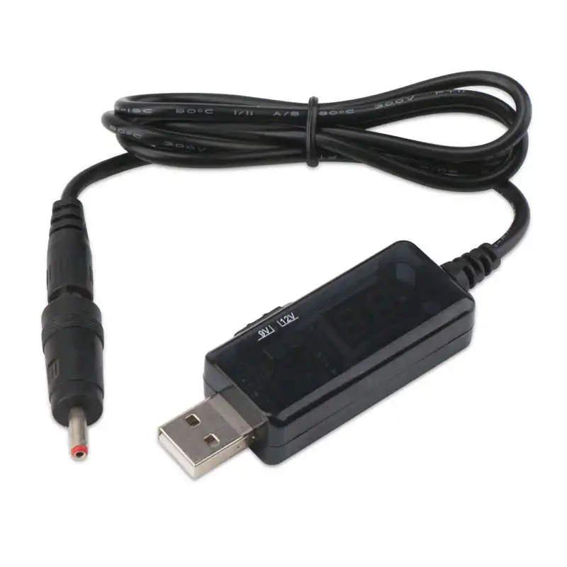 Usb Boost кабель 5 в шаг до 9 12 В Dc преобразователь напряжения 1A повышающий вольт