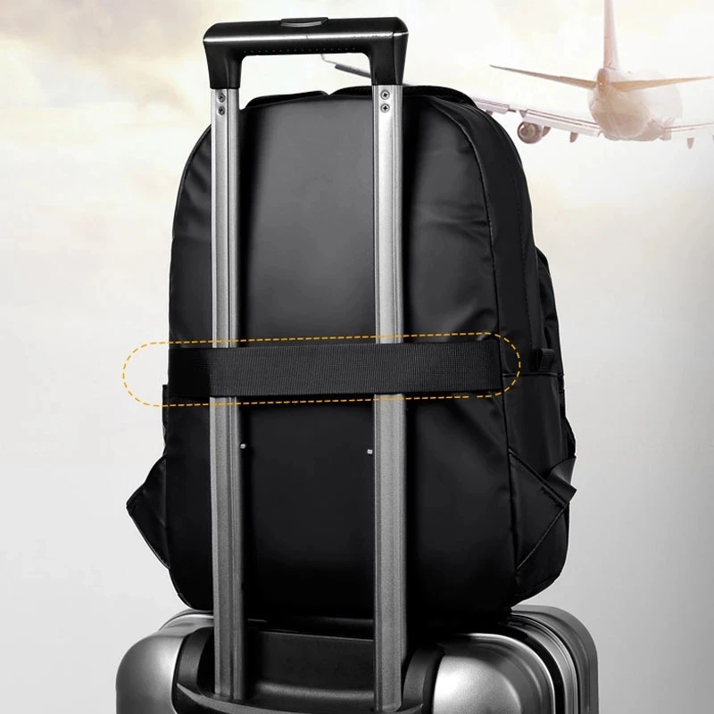 high capacity ultralight backpack for men soft polyester fashion school backpack laptop waterproof travel shopping bags mens free global shipping