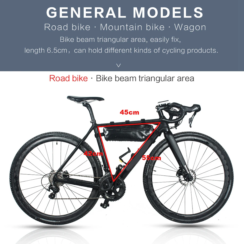 

1pcs Bicycle Triangle Bag Waterproof Bike Front Beam Top Tube Storage Tool Bag Phone Pounch Cycling Accessories Outdoor tools