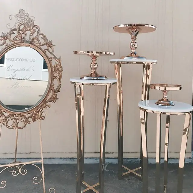 3 шт./лот разных размеров из нержавеющей стали и фанера подставка для свадебного