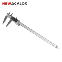 NEWACALOX 0-12 дюймов/300 мм цифровой штангенциркуль измерительный инструмент прецизионный нержавеющая сталь дюймов/метрический с очень большим ЖК-экраном NEWACALOX 0-12 дюймов/300 мм цифровой штангенциркуль измерительный инструмент прецизионный нержавеющая сталь дюймов/метрический с очень большим ЖК-экраном