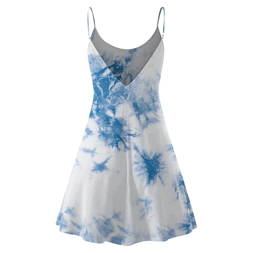 Летнее платье 2020 для женщин вареный с принтом мини девочек милое Стиль