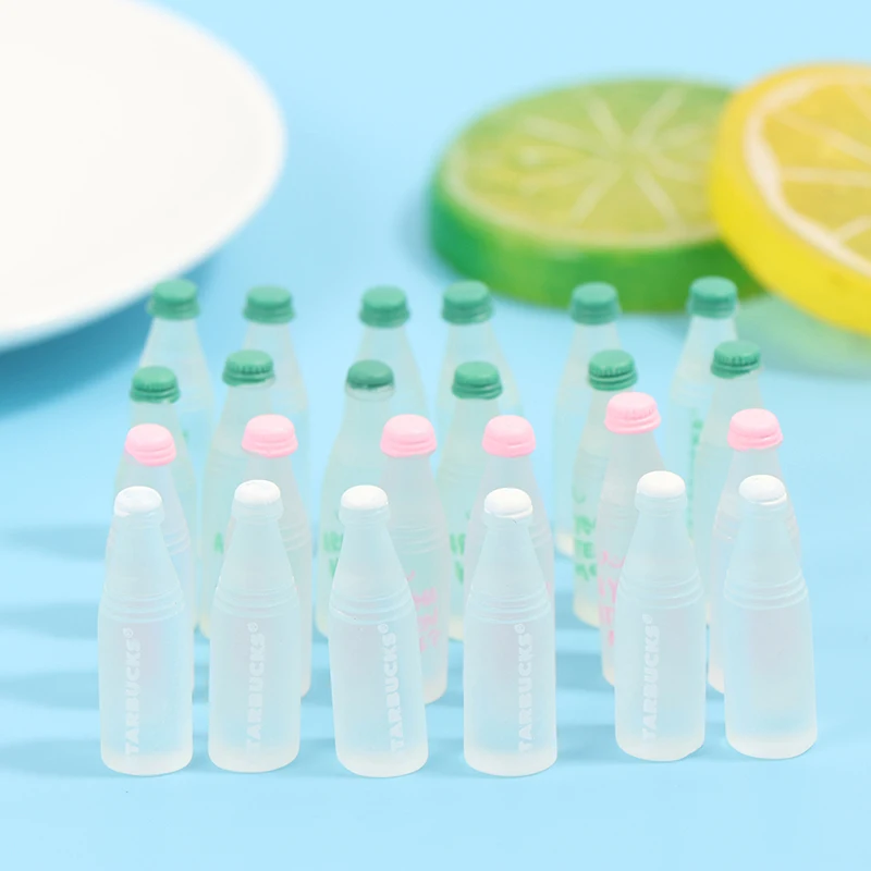 

6 шт./компл. миниатюрные бутылки для воды, бутылка для напитков, миниатюрные кухонные аксессуары для кукольного домика