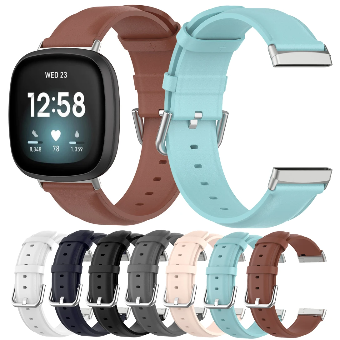 Кожаный ремешок Essidi для Fitbit Versa 3 сменный умных часов Браслет Sense|Смарт-аксессуары|