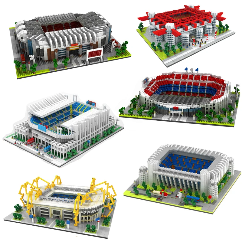 

2020 старинный Футбольный Лагерь Nou Bernabeu San Sir стадион Реал Мадрид Барселона клуб бриллиантовое здание