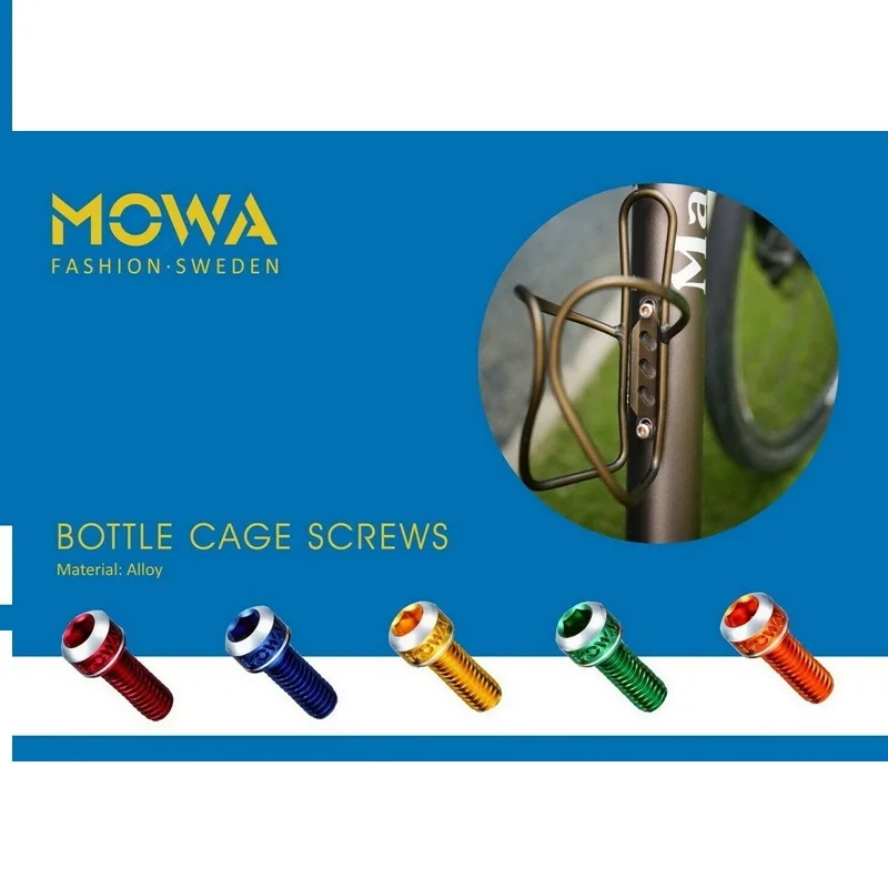 MOWA винты для велосипедной бутылки с водой 4 штуки и центральный винт гарнитуры 1