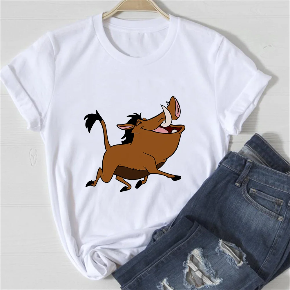 Футболка женская с мультяшным принтом Харадзюку | Женская одежда