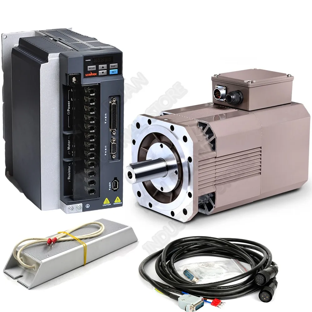 15KW 20HP 8000 об/мин 94.7Nm АС серво шпиндель Мотор привода Наборы 265 мм 3PH 380V постоянный