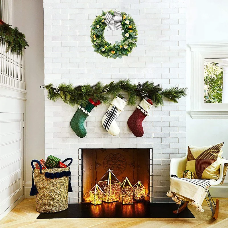 

Artificial Easter Wreath Spring Summer Wreath for Front Door Wall Window Wedding Party Farmhouse Home Decor