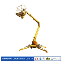qiyun dc f2b exw price with ce iso 8m all kinds of power aerial telescopic towable sky pickup truck boom lift oem odm