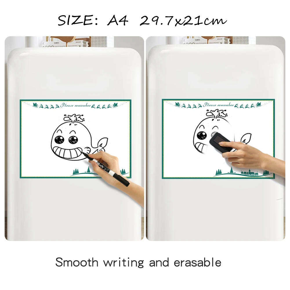 Магнитная белая доска размера A4 рандомные доски для презентаций напоминания о