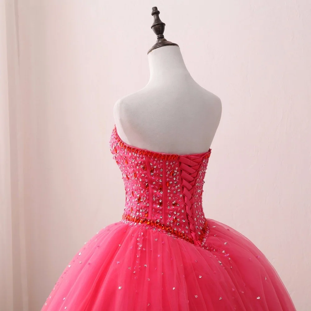 Модное розовое Пышное Платье на 15 лет пышное бальное платье из тюля платья для