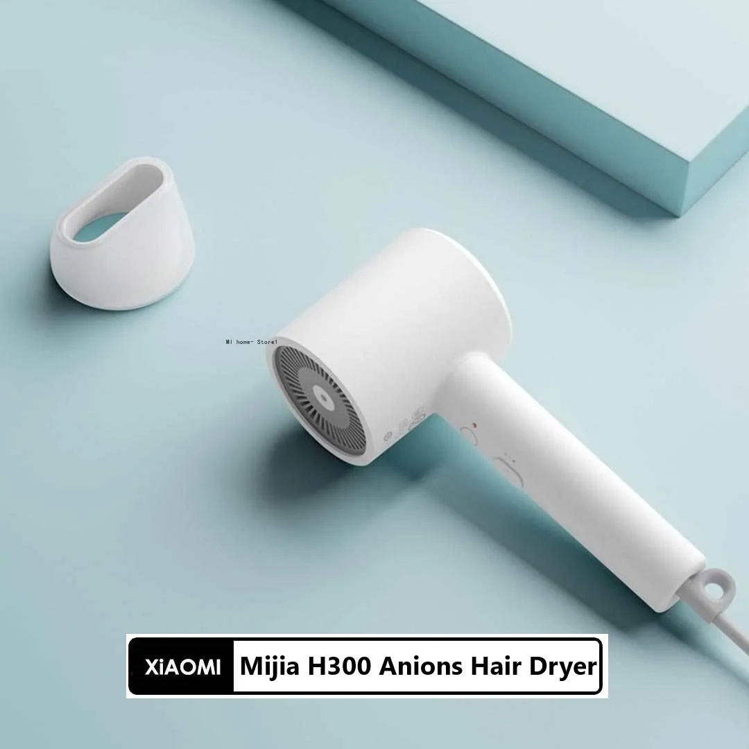 

Фен Xiaomi Mijia H300 с анионами, 1600 Вт, портативный диффузор, Новый Уход за волосами с отрицательными ионами, быстрая сушка, для домашнего использов...